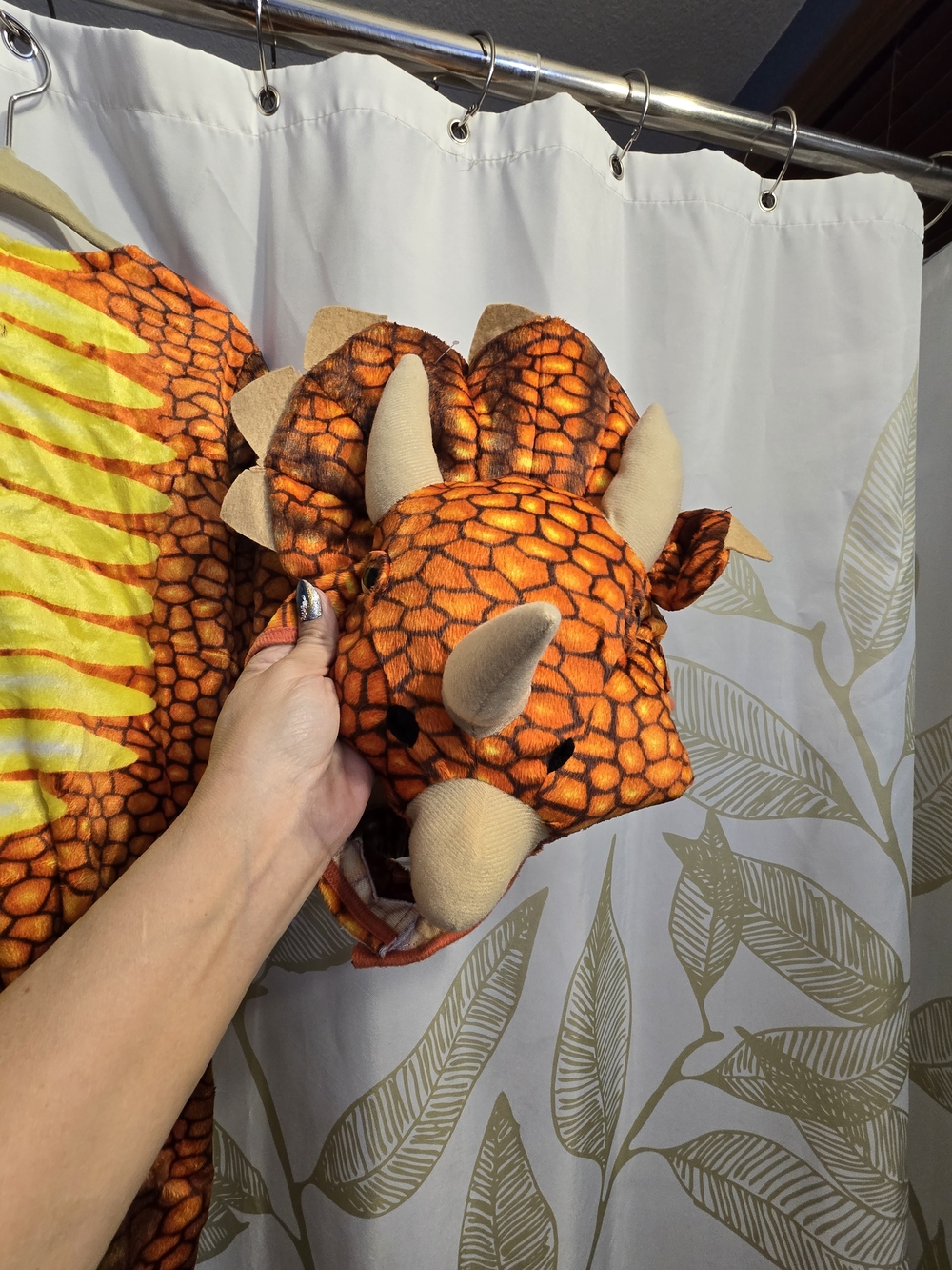 Orange Triceratops Kids Halloween Costume - Picture 5 of 10